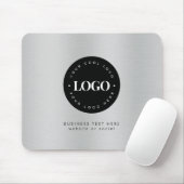 Silver Metallic Grey voegt Company Custom Logo toe Muismat (Met muis)