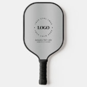 Silver Metallic Grey voegt Company Custom Logo toe Pickleball Paddle (Achterkant)