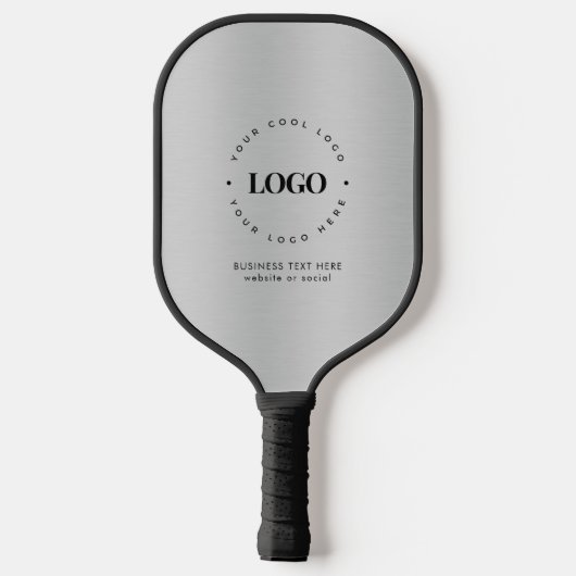 Silver Metallic Grey voegt Company Custom Logo toe Pickleball Paddle (Achterkant)