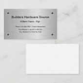 Silver Metallic Hardware Thema Visitekaartje (Voorkant / Achterkant)