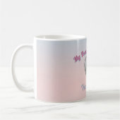 Silver Metallic Heart Pink Blue Pastel Valentine M Koffiemok (Links)