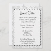 Silver Metallic look Background Kaart (Voorkant)