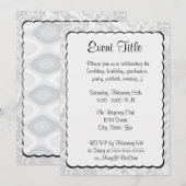 Silver Metallic look Background Kaart (Voorkant / Achterkant)