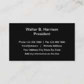 Silver Metallic look Construction Thema Visitekaartje (Achterkant)