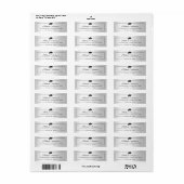 Silver Metallic look Gradup Afstudeerder Afstudere Etiket (Full Sheet)