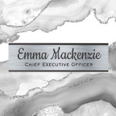 Silver Metallic look Hanging DeurSign Name Bord Deurbordje