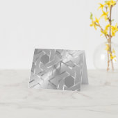 Silver Metallic look Star van David Hartelijk dank Kaart (Gele Bloem)