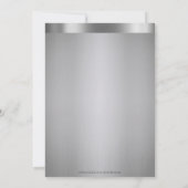 Silver Metallic Online Virtual 50th Birthday Kaart (Achterkant)