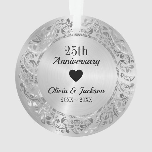 Silver Metallic Ornament (achterkant)