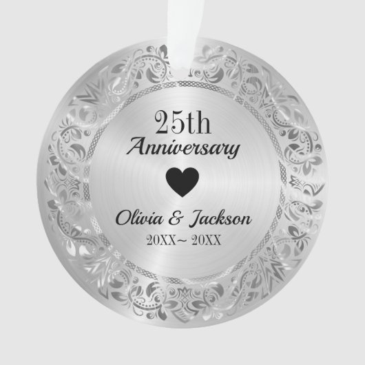 Silver Metallic Ornament (voorkant)