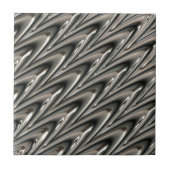 Silver Metallic Pattern Iron Steel Texture Tegeltje (Voorkant)