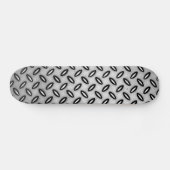 Silver Metallic Patterned Skateboard (Horizontaal)