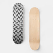 Silver Metallic Patterned Skateboard (Voorkant)