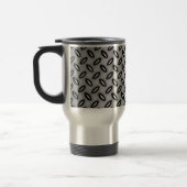 Silver Metallic Patterned Travel Mug Reisbeker (Links)