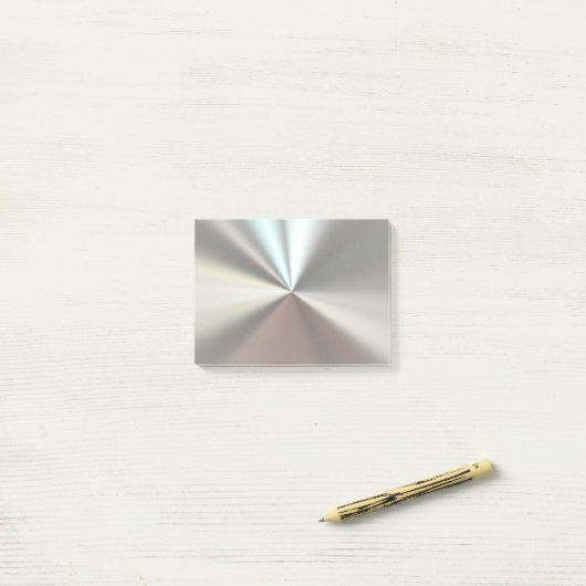 Silver Metallic Post-it® Notes (Op bureau)