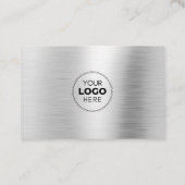 Silver Metallic QR Code Logo Verbind met ons Visitekaartje (Achterkant)