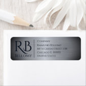 Silver Metallic Return Address Label (Insitu)