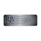 Silver Metallic Return Address Label (Voorkant)