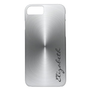 Silver Metallic Roestvrij Steel Metal Kijk Case-Mate iPhone Case