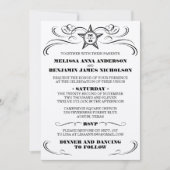 Silver Metallic Southern Style Weddenschap Kaart (Voorkant)