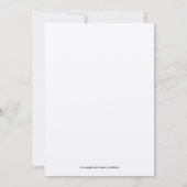 Silver Metallic Southern Style Weddenschap Kaart (Achterkant)