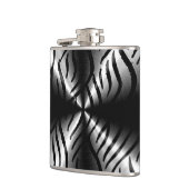 Silver Metallic Steel Metal Heupfles (Links)