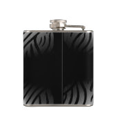 Silver Metallic Steel Metal Heupfles (Achterkant)