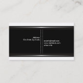 Silver metallic stompjes zwarte witte visitekaartj visitekaartje (Achterkant)