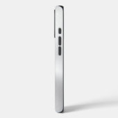 Silver Metallic Texture Stainless Steel Look Case-Mate iPhone Case (Achterkant / Links)