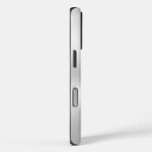 Silver Metallic Texture Stainless Steel Look Case-Mate iPhone Case (Achterkant / Rechts)