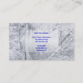 SILVER METALLIC TEXTURED Visitekaartje (Achterkant)