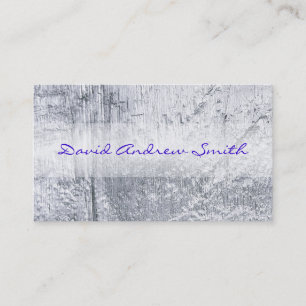 SILVER METALLIC TEXTURED Visitekaartje