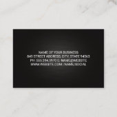 Silver Metallic Truck Logo | Vervoer Visitekaartje (Achterkant)