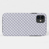 Silver, metallisch uiterlijk, bestudeerd raster Case-Mate iPhone case (Achterkant (horizontaal))