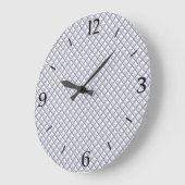 Silver, metallisch uiterlijk, bestudeerd raster grote klok (Hoek)