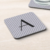 Silver, metallisch uiterlijk, bestudeerd raster onderzetter (Linkerzijde)