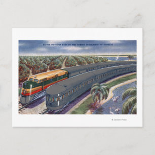 Silver Meteors "Seaboard" in Florida Highlands Briefkaart