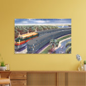 Silver Meteors "Seaboard" in Florida Highlands Canvas Afdruk (Insitu (Woonkamer))