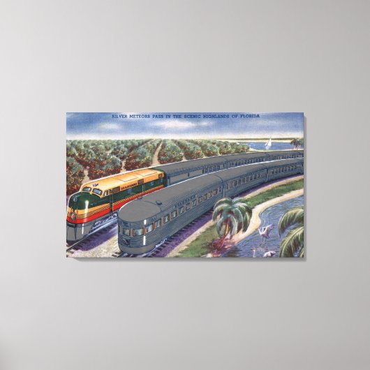 Silver Meteors "Seaboard" in Florida Highlands Canvas Afdruk (Voorkant)