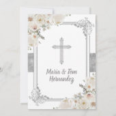 Silver Mexican Baptism en Birthday Fiesta Twin Kaart (Achterkant)