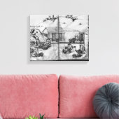 Silver-mijn van La Croix-aux-Mines Canvas Afdruk (Insitu (Woonkamer))