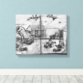 Silver-mijn van La Croix-aux-Mines Canvas Afdruk (Insitu (Houten vloer))