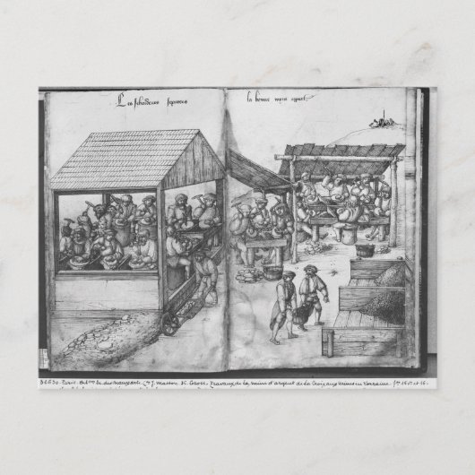 Silver-mijn van La Croix-aux-Mines, Lorraine Briefkaart (Voorkant)