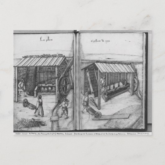 Silver-mijn van La Croix-aux-Mines, Lorraine Briefkaart (Voorkant)