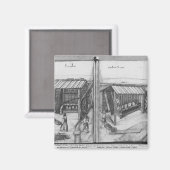 Silver-mijn van La Croix-aux-Mines, Lorraine Magneet (Voorkant / Achterkant)