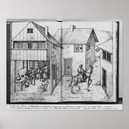Silver-mijn van La Croix-aux-Mines, Lorraine Poster (Voorkant)