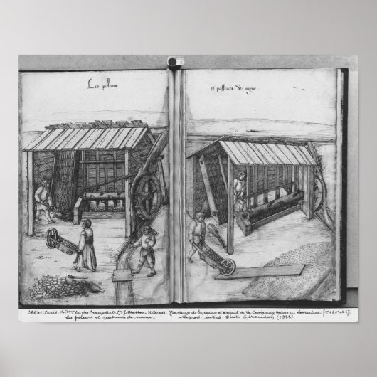 Silver-mijn van La Croix-aux-Mines, Lorraine Poster (Voorkant)