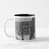 Silver-mijn van La Croix-aux-Mines, Lorraine Tweekleurige Koffiemok (Links)