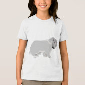 Silver Mini Lop Tri-Blend Shirt (Voorkant)