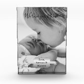 Silver Minimal Moederdag Photo Block Fotoblokken (Voorkant)